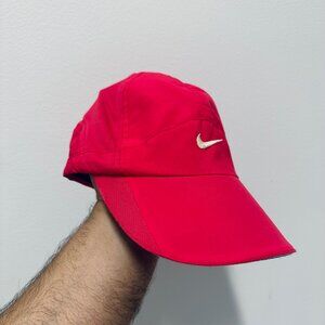 Nike Pink Magenta Featherlight Tailwind 7 Panel Strapback Running Hat